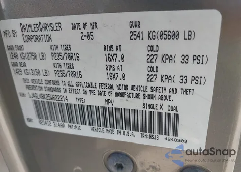 2005 Jeep Liberty Sport z USA, uszkodzony, nr VIN 1J4GL48K25W622214